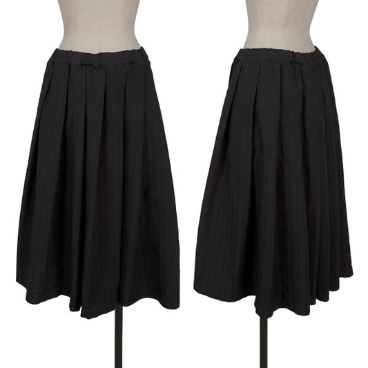 COMME des GARCONS Dobby Stripe Poly Skirt Navy Size S