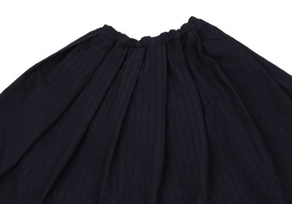COMME des GARCONS Dobby Stripe Poly Skirt Navy Size S