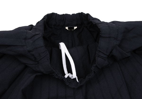COMME des GARCONS Dobby Stripe Poly Skirt Navy Size S