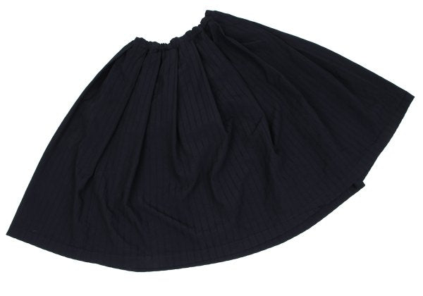 COMME des GARCONS Dobby Stripe Poly Skirt Navy Size S