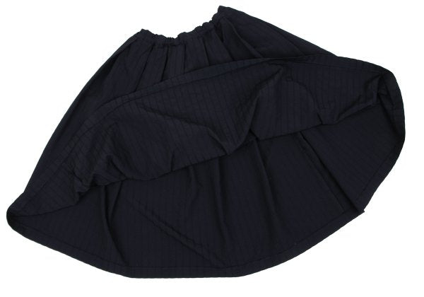 COMME des GARCONS Dobby Stripe Poly Skirt Navy Size S