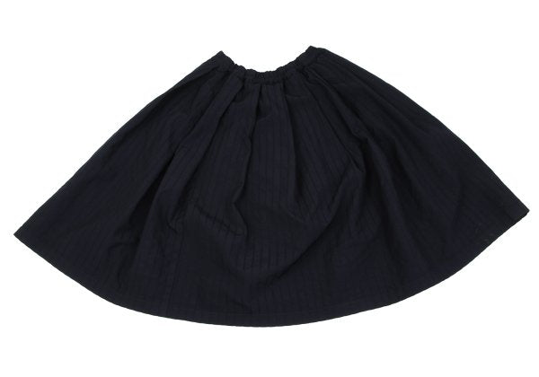 COMME des GARCONS Dobby Stripe Poly Skirt Navy Size S