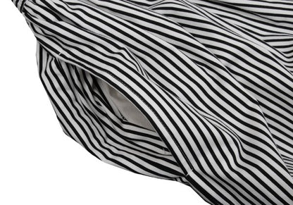 COMME des GARCONS Cotton Stripe Wide Pants White Size M
