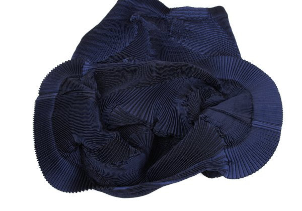 ISSEY MIYAKE 3D Pleated Asymmetrical Skirt Blue Size 2
