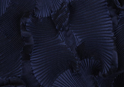 ISSEY MIYAKE 3D Pleated Asymmetrical Skirt Blue Size 2