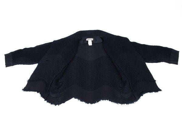 ISSEY MIYAKE 3D Steam Stretch Pleated Jacket Blue Size 2
