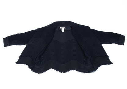 ISSEY MIYAKE 3D Steam Stretch Pleated Jacket Blue Size 2