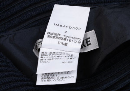ISSEY MIYAKE 3D Steam Stretch Pleated Jacket Blue Size 2