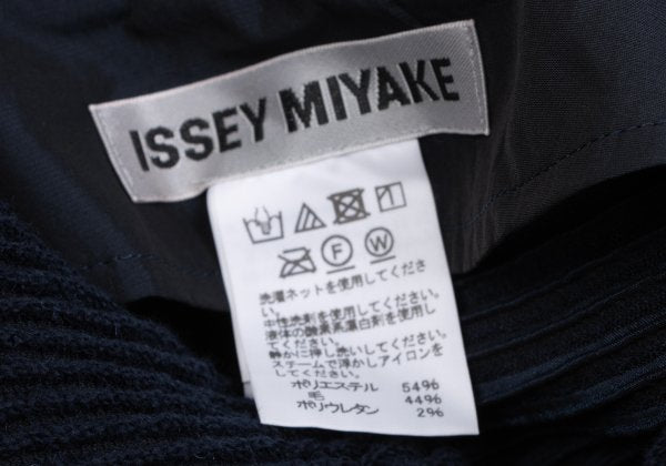 ISSEY MIYAKE 3D Steam Stretch Pleated Jacket Blue Size 2