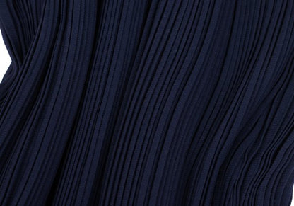 ISSEY MIYAKE Open Collar Pleated Jacket Blue Size 2