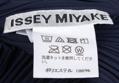 ISSEY MIYAKE Open Collar Pleated Jacket Blue Size 2