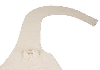 ISSEY MIYAKE 22AW Stole Design Wool Blend Dress Ivory Size 2