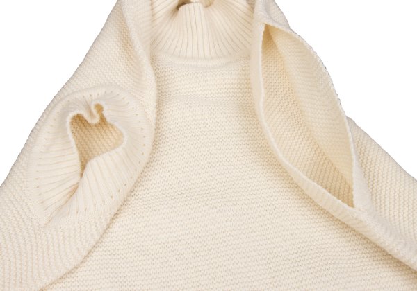ISSEY MIYAKE 22AW Stole Design Wool Blend Dress Ivory Size 2