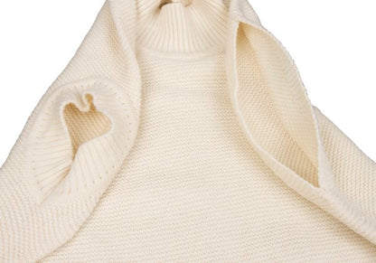 ISSEY MIYAKE 22AW Stole Design Wool Blend Dress Ivory Size 2