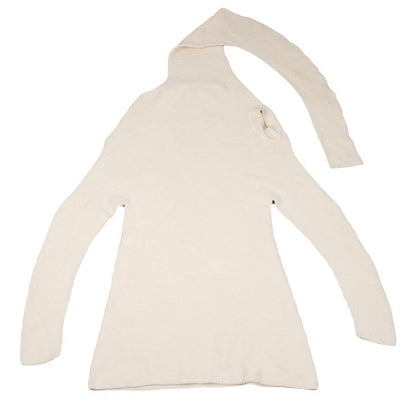 ISSEY MIYAKE 22AW Stole Design Wool Blend Dress Ivory Size 2