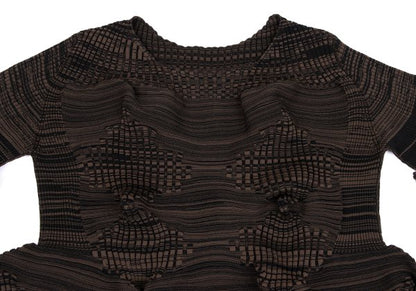 ISSEY MIYAKE 23SS Geometric Wave Short Sweater Black Size 2