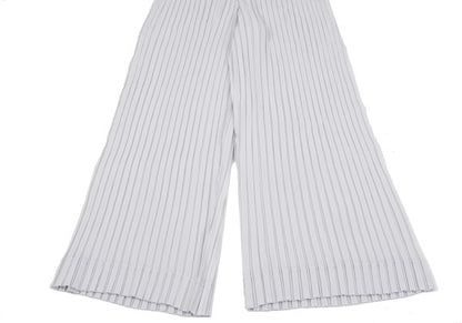 ISSEY MIYAKE Pleated Straight Pants Light Gray Size 2