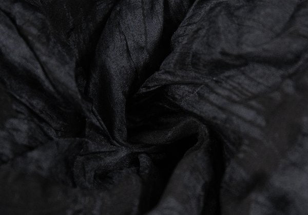 ISSEY MIYAKE Striped Sheer Scarf Black