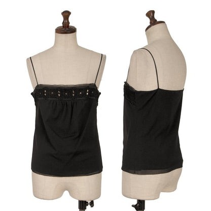 VIVIENNETAM Bijou Lace Camisole Black