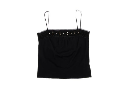 VIVIENNETAM Bijou Lace Camisole Black