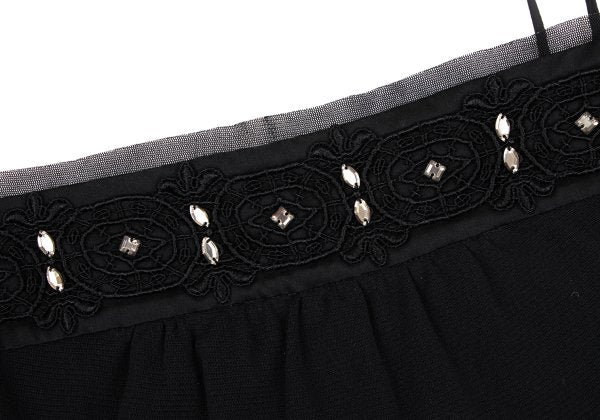 VIVIENNETAM Bijou Lace Camisole Black