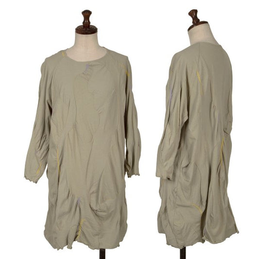 JURGEN LEHL Cotton Links Knit Tunic Moss Green Blouse Size M