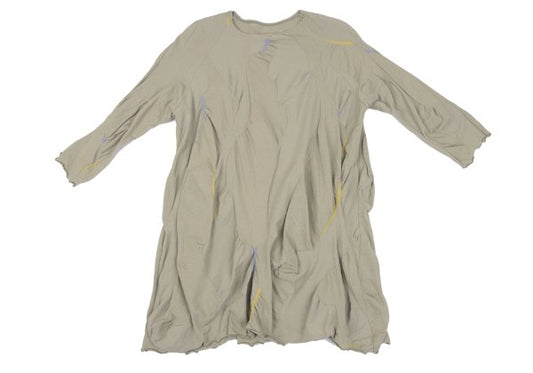 JURGEN LEHL Cotton Links Knit Tunic Moss Green Blouse Size M