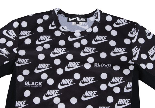 NIKE x BLACK COMME des GARCONS 19AW Logo Print Top Black Size S