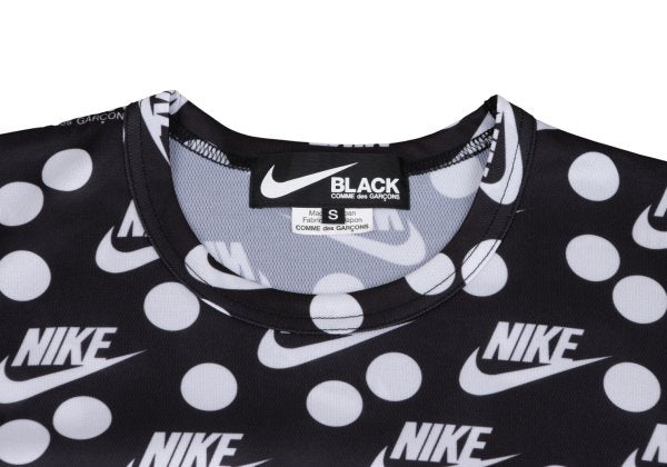 NIKE x BLACK COMME des GARCONS 19AW Logo Print Top Black Size S