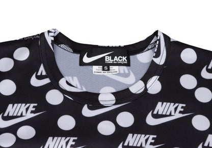 NIKE x BLACK COMME des GARCONS 19AW Logo Print Top Black Size S