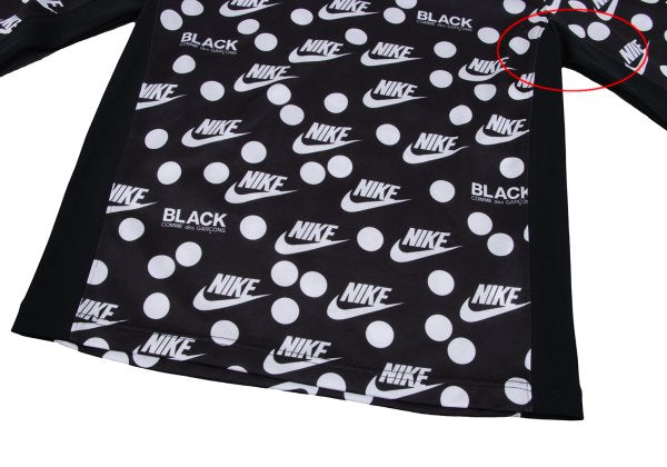 NIKE x BLACK COMME des GARCONS 19AW Logo Print Top Black Size S