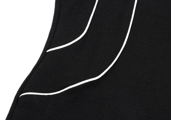 Y's Piping Wool Blend High Neck Knit Sweater Black Size M