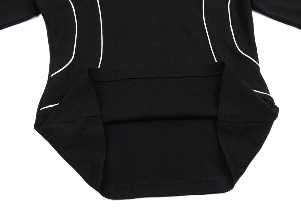 Y's Piping Wool Blend High Neck Knit Sweater Black Size M