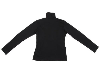 Y's Piping Wool Blend High Neck Knit Sweater Black Size M