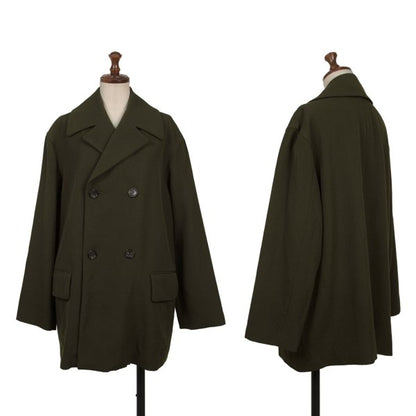 tricot COMME des GARCONS Wool Double Jacket Green Size M