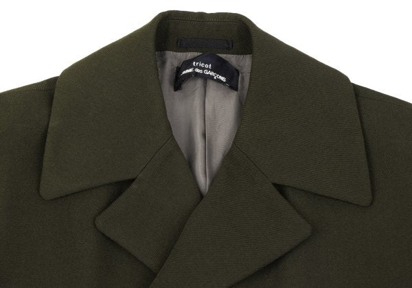 tricot COMME des GARCONS Wool Double Jacket Green Size M