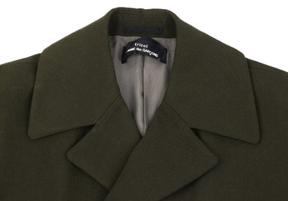 tricot COMME des GARCONS Wool Double Jacket Green Size M