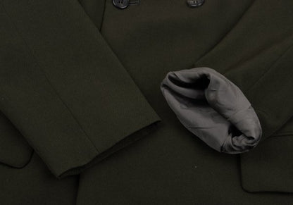 tricot COMME des GARCONS Wool Double Jacket Green Size M