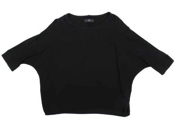 Y's Paneled Dolman Sleeve Blouse Black Size 2