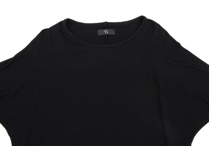 Y's Paneled Dolman Sleeve Blouse Black Size 2