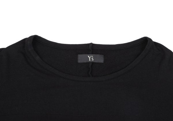Y's Paneled Dolman Sleeve Blouse Black Size 2
