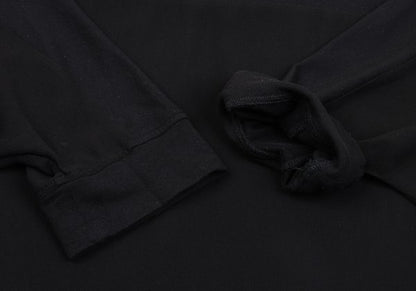 Y's Paneled Dolman Sleeve Blouse Black Size 2