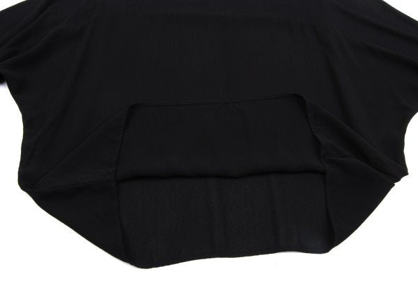 Y's Paneled Dolman Sleeve Blouse Black Size 2