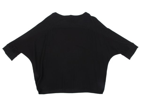 Y's Paneled Dolman Sleeve Blouse Black Size 2