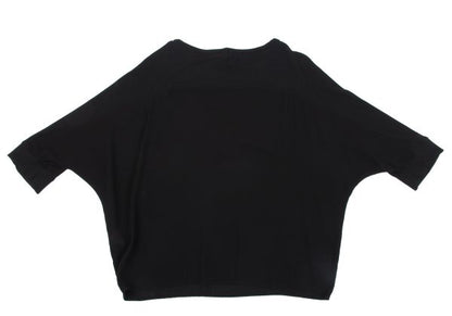Y's Paneled Dolman Sleeve Blouse Black Size 2