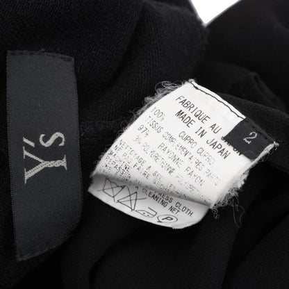 Y's Paneled Dolman Sleeve Blouse Black Size 2