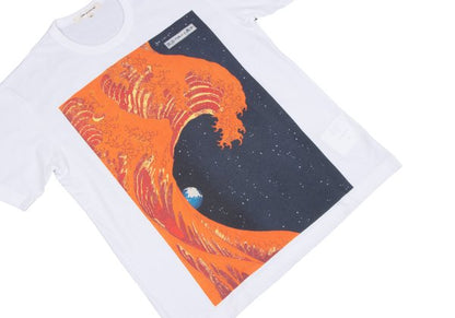 COMME des GARCONS Shiriagari Kotobuki White Multi T-Shirt Size L