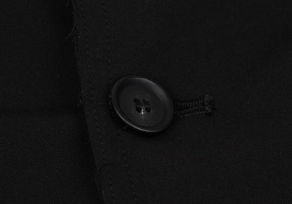 s'yte Raw Edge Stand Collar Long Coat Black Size 3