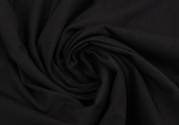 s'yte Raw Edge Stand Collar Long Coat Black Size 3