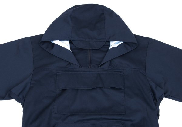 FRED PERRY Poly-Cotton Anorak Hoodie Navy Size L